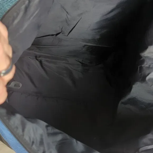 Victoria's Secret Blue & Black Denim & PU Lightweight Tote Bag - Picture 6 of 12